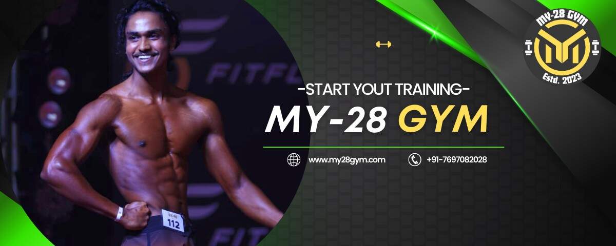 MY-28 GYM athlete on stage